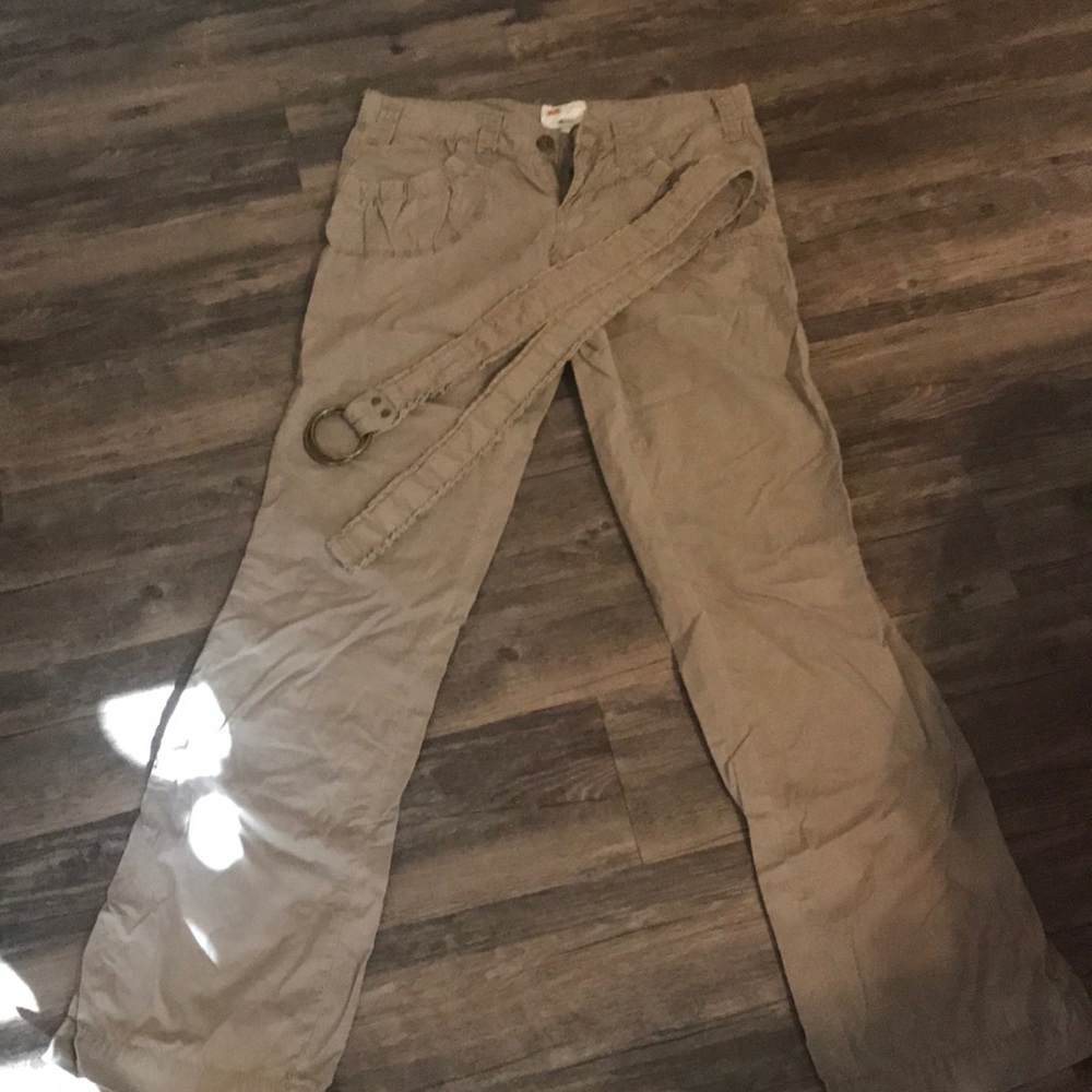 Tan canvas like pants